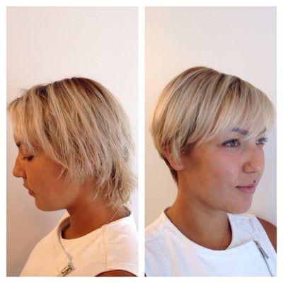 Before and after.Haircut by Dima Arabo