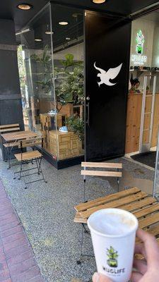 Outside seating