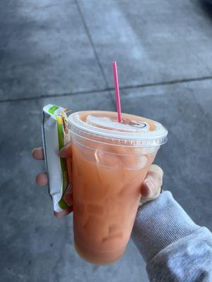 Collagen booster green tea and protein bar