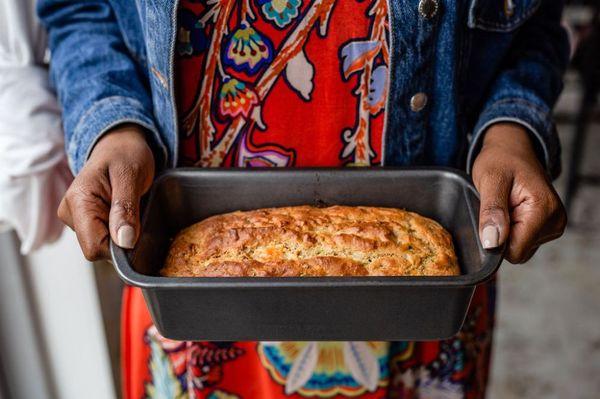Zucchini parmesan bread