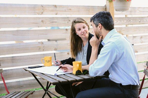 Husband and wife team, we LOVE getting to work together to support our clients well.