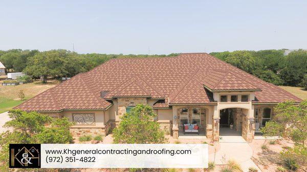 Special metal roofing for residential homes.