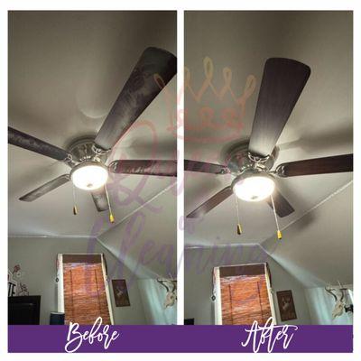 Don't breath in the dust, your fan just blows it around.