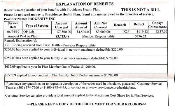 Outrageous price for a genetic test! No wonder our Healthcare is so expensive! It costs $2,500 to have a baby, but $7,500 for this test!