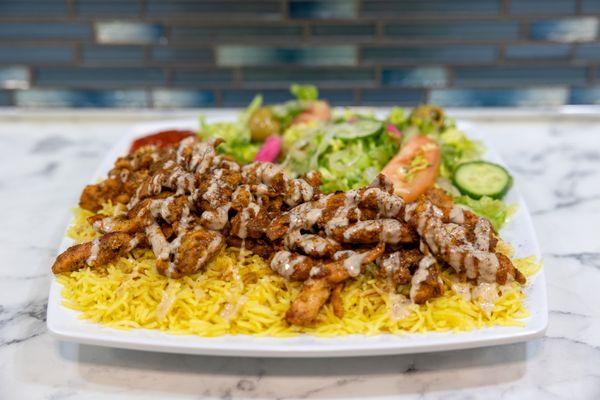 chicken shawarma plate