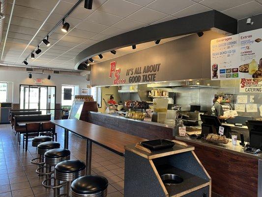 Main counter and seating area