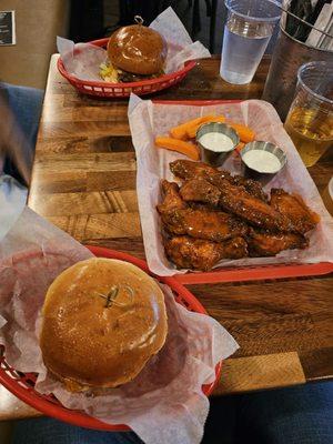 Smash burgers and buffalo wings
