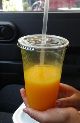 Fresh squeezed orange juice. So fresh!