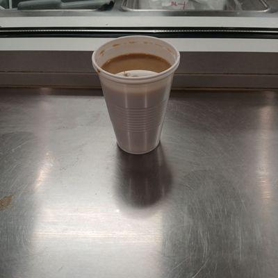 Coffee are surved in a smaller cup now ? I see what's happening This is night screw