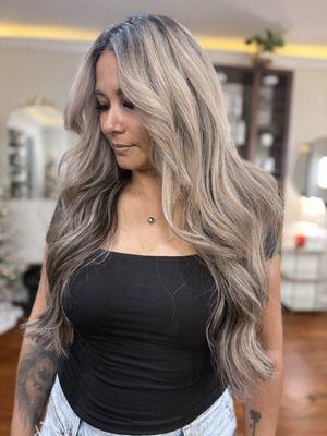 Blonde highlights