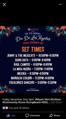 Line up for 2018 festival!