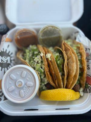 Quesa taco and asada tacos! DELICIOUS.