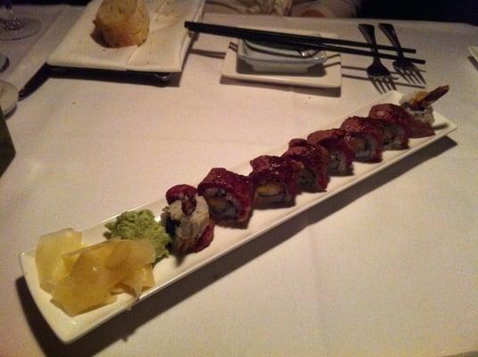 surf & turf sushi roll