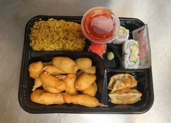 Bento box sweet & sour chicken ~