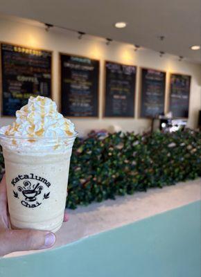 Our blended Caramel Dream chai.