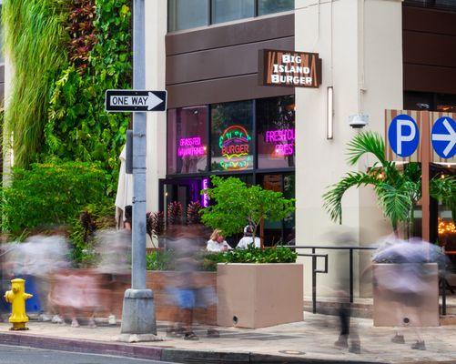 Conveniently located in the Waikiki Shopping Plaza near the corner of Kalākaua Ave and Seaside Ave.