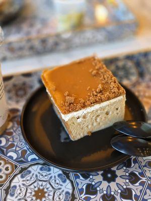 Biscoff milk cake. Would not recommend; tastes very artificial and SO SWEET.