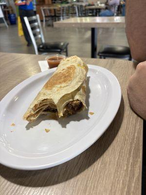 My (huge) boy wolfed down 1/2 his huge lunch before I could snap a photo. He loved it, and it did fill him up.