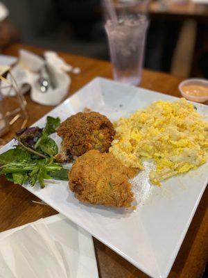 When I tell you this salmon has immaculate flavor, it's an understatement. The chicken was seasoned to perfection!