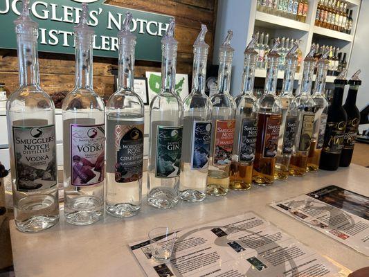 The classic tasting options - choose 4 for $5