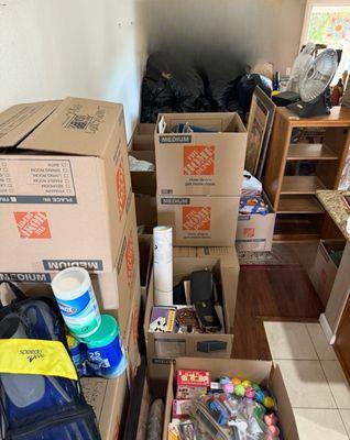 They say, "the entire home needs to be cleaned & everything should be thrown away." Then, they do not clean these walls or items.