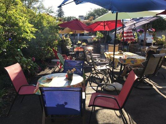 Patio area on a Thurs at 5pm (some peace and quiet)