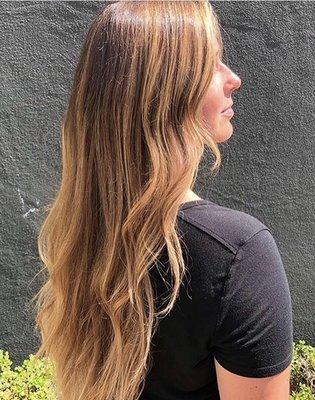 Balayage and style by Rachel.
