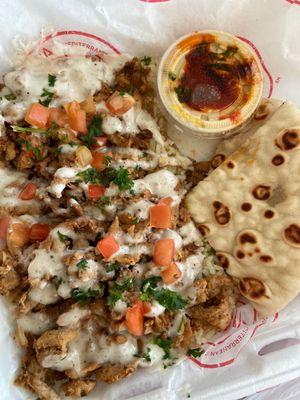 Chicken shawarma platter to go