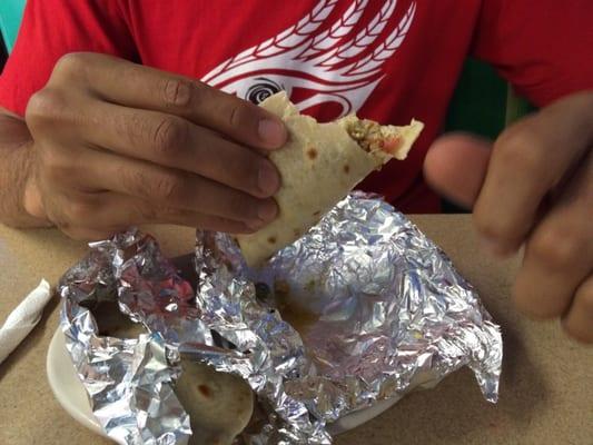 bean n cheese, i didnt get a good pic but heres the aftermath of the cheesiest bean n cheese my fatcells have seen in a while.