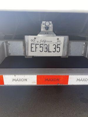 Expired paper California tags