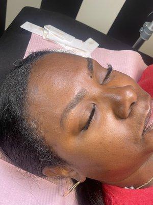 Brow wax.