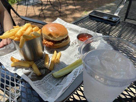 Chicken Schnitzel sandwich