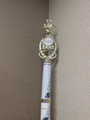 A trophy that students can achieve.