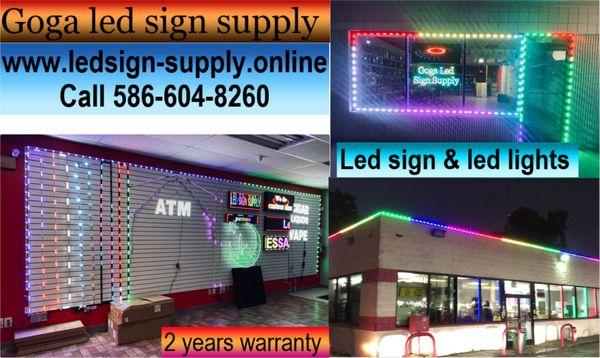 Led sign supply & Led lights