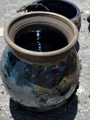 Raku glazed