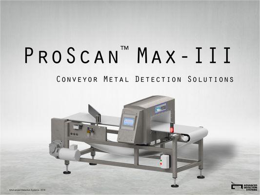 ProScan™ Max-III Conveyor Metal Detector For Packaged Food and Other Packaged Products.