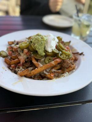 Appetizer - French Fries, Asada! So delicious. Enough for 2-3 people!