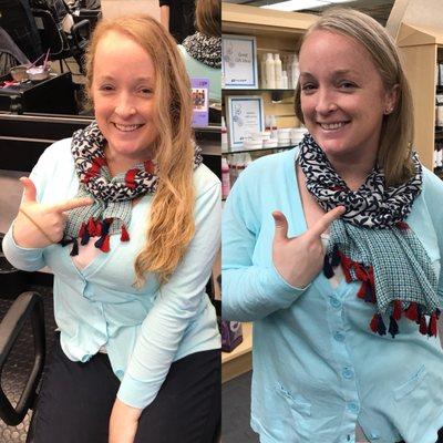 Adriana did my cut and Kristen did the color - very happy.