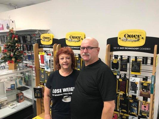 Dawn and Rick, owners of Happy Tune'z