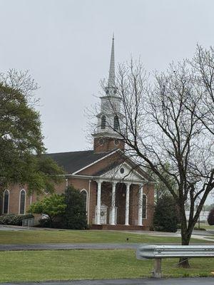 This Church is beautiful on the outside and even more so on the inside.