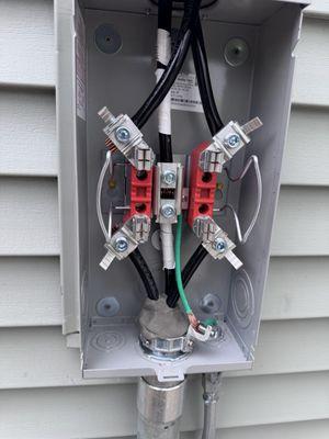 Overhead service meter socket replacement