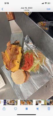 Our Juicy Classic American Cheeseburger   Our slogan created by our customers is  "You should've grabbed 2 of em." Delicious