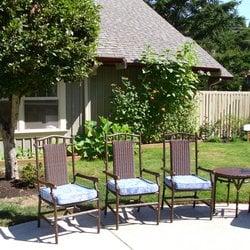 Inviting outdoor seating.