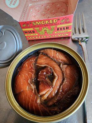 Alder smoked sockeye salmon