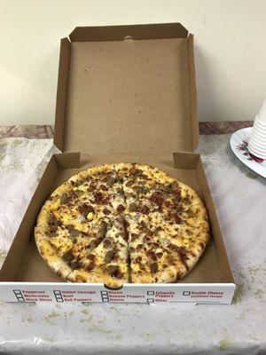 And a whole breakfast pizza