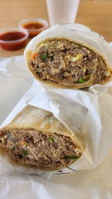 Machaca burrito (without beans). It was ok.