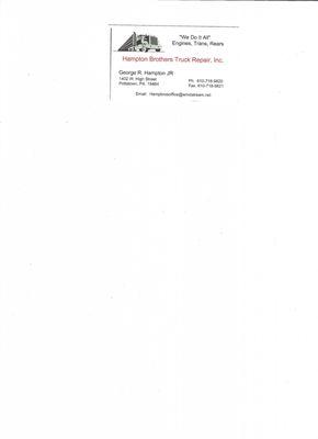 Hampton Brothers Truck Repair