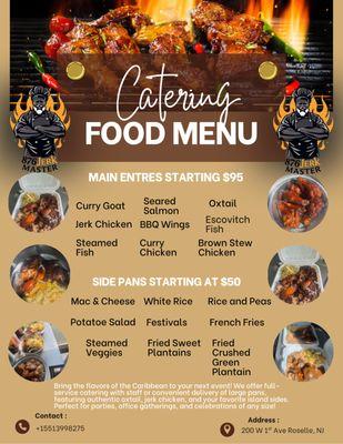 Check out our Catering Options. Call us today for your Book Your Next Catering Experience!