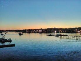 the sunset an hour before.