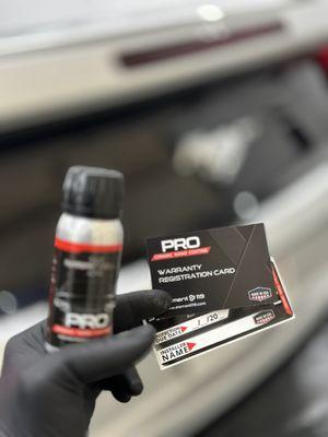 SystemX 6 year warranty Ceramic coating that goes into CARFAX !